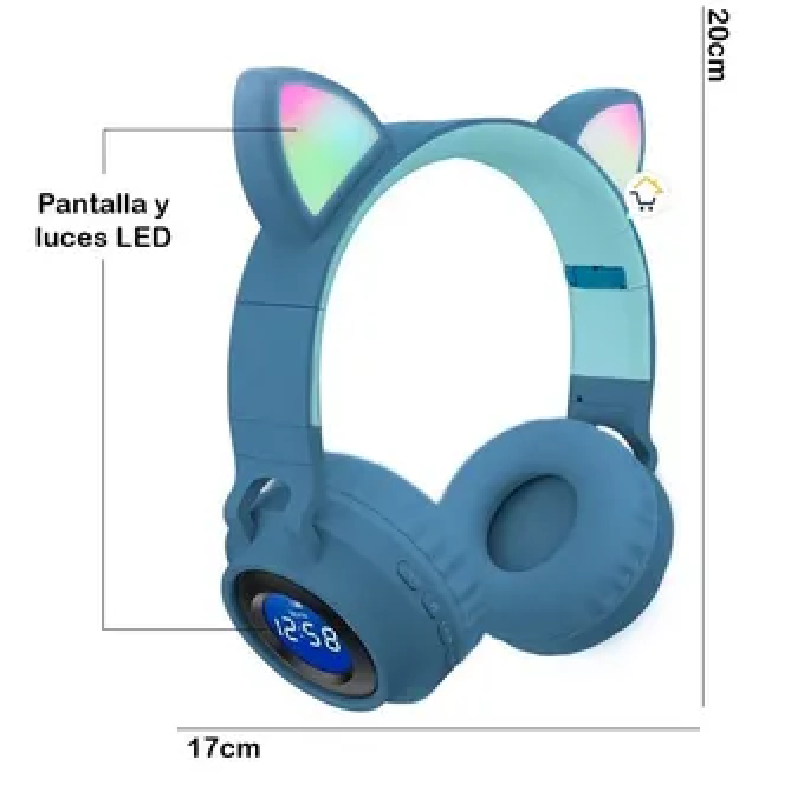 Audífonos Inalambricos Gato Bluetooth